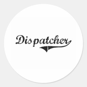 Dispatcher Professional-taak Ronde Sticker