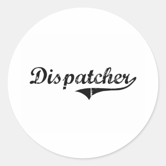 Dispatcher Professional-taak Ronde Sticker (Voorkant)