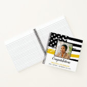 Dispatcher Retirement Thin Gold Line Photo Guest Notitieboek (Binnen)