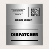 Dispatcher Scannable QR-Visitekaartje Visitekaartje (Buitenkant ongevouwen)