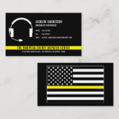 Dispatcher Telecommunicator voor hulpdiensten Visitekaartje (Voorkant / Achterkant)