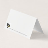 Dispatcher Thin Gold Line 911 Politie Bedankt Visitekaartje (Achterkant)