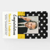 Dispatcher Thin Gold Line Aangepaste foto-ontvangs Spandoek (Horizontaal)