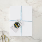 Dispatcher Thin Gold Line Kerstmis Cadeaulabel (Met Touw)