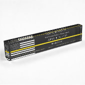 Dispatcher Thin Yellow Line American Flag Monogram Naambordje