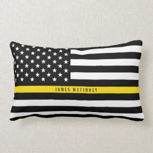 Dispatcher Thin Yellow Line American Flag Voeg naa Kussen