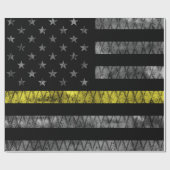 Dispatcher Thin Yellow Line Flag Cadeaupapier (Vlak)