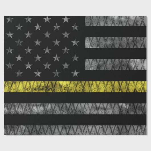 Dispatcher Thin Yellow Line Flag Cadeaupapier (Vlak)