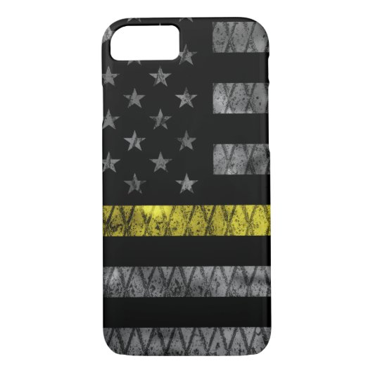 Dispatcher Thin Yellow Line Flag Case-Mate iPhone Case (Achterkant)