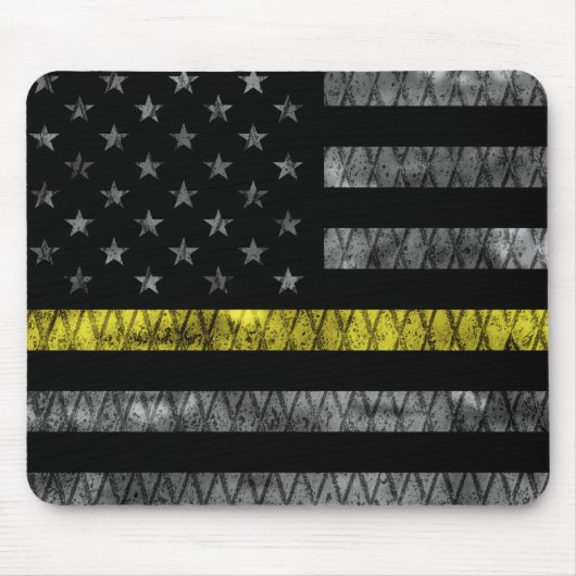 Dispatcher Thin Yellow Line Flag Muismat (Voorkant)