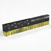 Dispatcher Thin Yellow Line Flag Naambordje