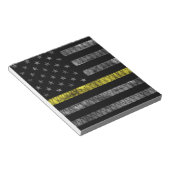 Dispatcher Thin Yellow Line Flag Notitieblok (Schuin)