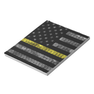 Dispatcher Thin Yellow Line Flag Notitieblok