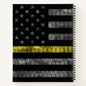 Dispatcher Thin Yellow Line Flag Notitieboek (Achterkant)