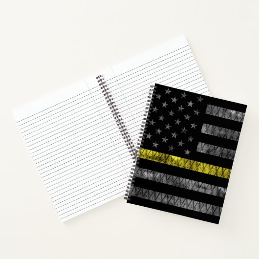 Dispatcher Thin Yellow Line Flag Notitieboek (Binnen)