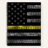 Dispatcher Thin Yellow Line Flag Notitieboek (Voorkant)