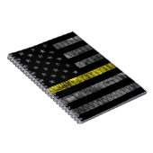 Dispatcher Thin Yellow Line Flag Notitieboek (Rechterzijde)