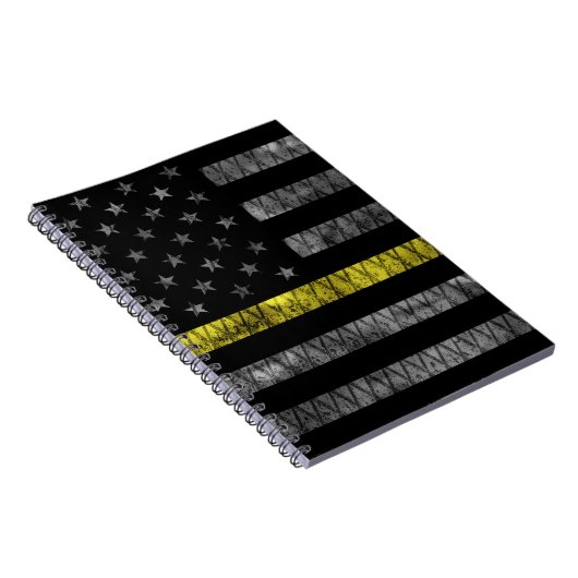 Dispatcher Thin Yellow Line Flag Notitieboek (Rechterzijde)