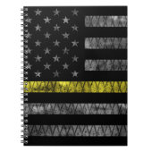 Dispatcher Thin Yellow Line Flag Notitieboek (Voorkant)