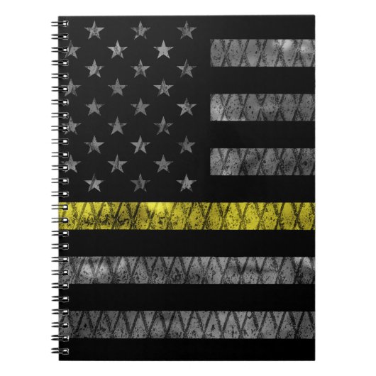 Dispatcher Thin Yellow Line Flag Notitieboek (Voorkant)