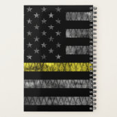 Dispatcher Thin Yellow Line Flag Planner (Achterkant)
