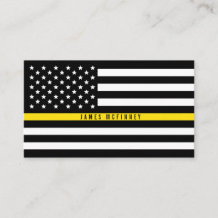 Dispatcher Thin Yellow Line Flag Professional Visitekaartje