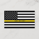 Dispatcher Thin Yellow Line Flag Professional Visitekaartje (Voorkant)