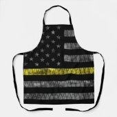 Dispatcher Thin Yellow Line Flag Schort (Voorkant)