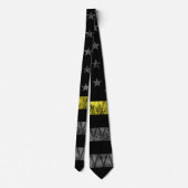 Dispatcher Thin Yellow Line Flag Stropdas (Achterkant)