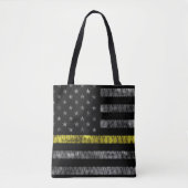 Dispatcher Thin Yellow Line Flag Tote Bag (Voorkant)