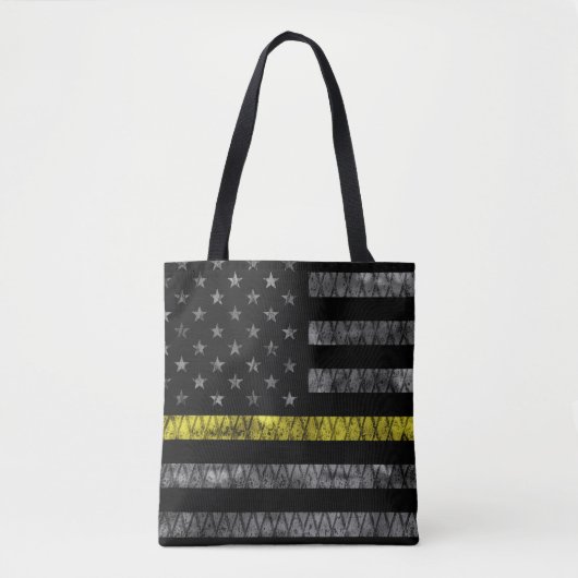 Dispatcher Thin Yellow Line Flag Tote Bag (Voorkant)