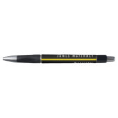 Dispatcher Thin Yellow Line Monogramed Pen (Voorkant)