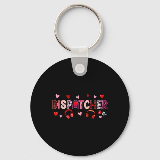 Dispatcher Tools Valentijnsdag Luipaard Cute Hear Sleutelhanger (Voorkant)