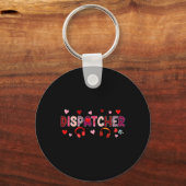 Dispatcher Tools Valentijnsdag Luipaard Cute Hear Sleutelhanger (Voorkant)