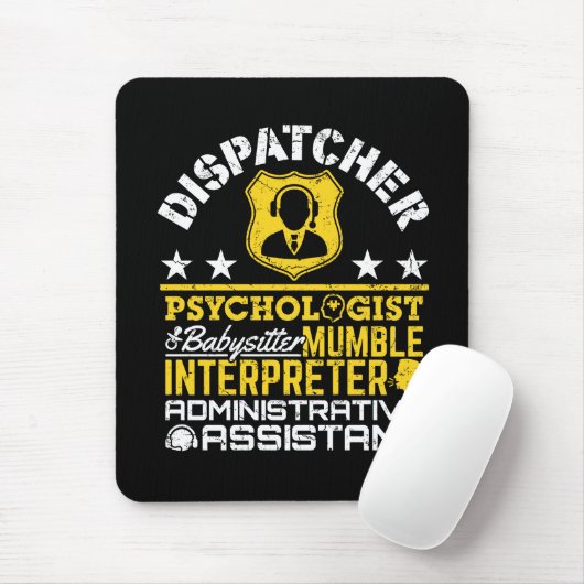 Dispatcher Unofficial Roles Funny 911 Dispatch Muismat (Met muis)