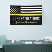 Dispatcher Yellow Line Gefeliciteerd pensionering Spandoek (Beurs)