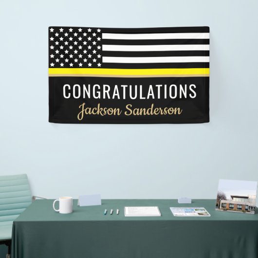 Dispatcher Yellow Line Gefeliciteerd pensionering Spandoek (Beurs)