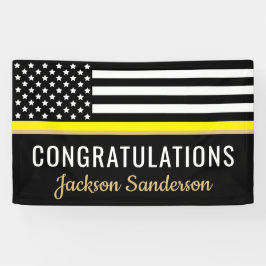 Dispatcher Yellow Line Gefeliciteerd pensionering Spandoek