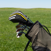 Dispaters Thin Yellow Line Flag Monogram Golfheadcover (Insitu)