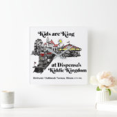 Dispensa's Kiddie Kingdom Pretpark, Oakbrook Vierkante Klok (Huis)