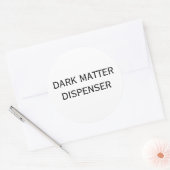 DISPENSER VOOR DONKERE MATERIE RONDE STICKER (Envelop)