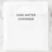 DISPENSER VOOR DONKERE MATERIE RONDE STICKER (Tas)