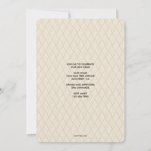 Display Afstuderen 2025 Fotoaankondiging Kaart (Achterkant)