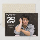 Display Afstuderen 2025 Fotoaankondiging Kaart (Voorkant / Achterkant)