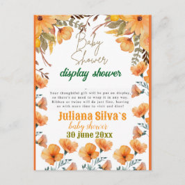display baby shower Briefkaart