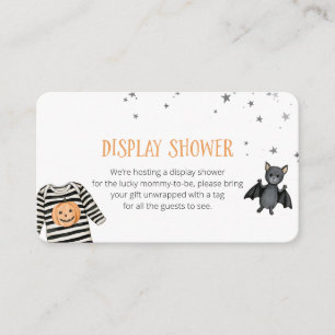 Display Baby Shower Halloween Informatiekaartje