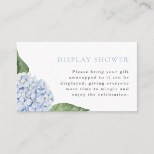Display Bruiloft, Print, Blauwe Hortensia Informatiekaartje
