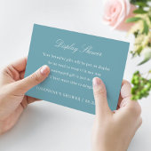 Display Douche Aangepaste Kleuren Blauwe Behuizing RSVP Kaartje