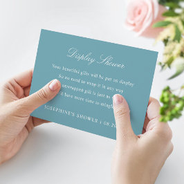 Display Douche Aangepaste Kleuren Blauwe Behuizing RSVP Kaartje