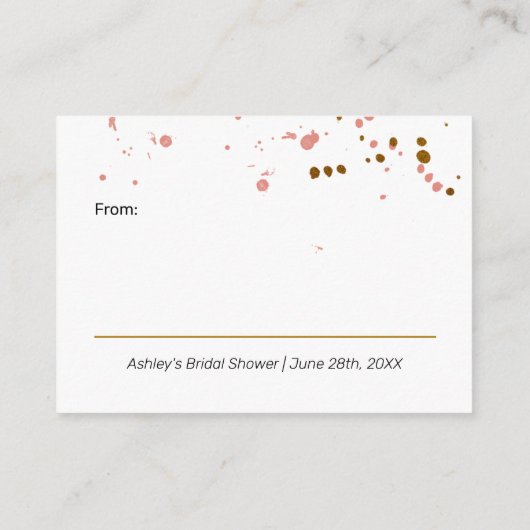 Display Douche Aardbeien en Champagne Informatiekaartje (Achterkant)